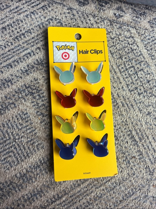 Pokemon Accessories - Pokémon Target Multicolor Pikachu Ear Hair Clips - 8 Pack